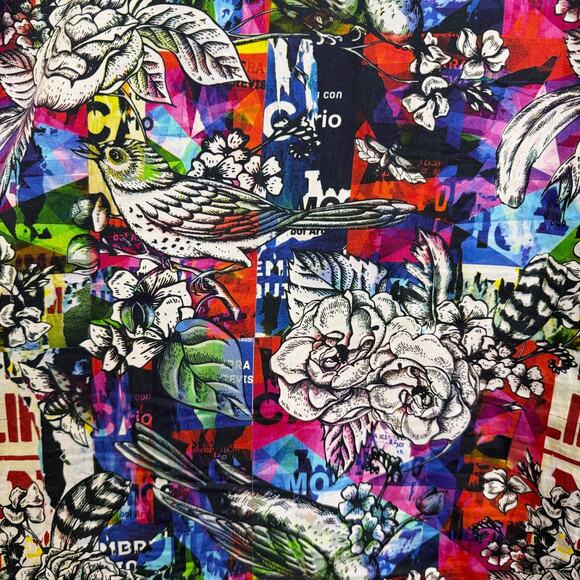 Robert Graham Brenham Shirt Mens XL Multi Floral Short Sleeve Button Up Cotton - Picture 8 of 11